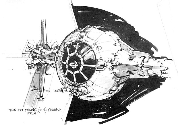 Фрагмент TIE-истребителя. Работа Джо Джонстона